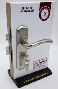 Cerradura de palanca de puerta externa interna cerradura privacidad acero cepillado 7 llaves - Imagen 1 de 22