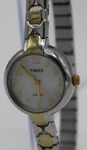 Timex Reloj de Cuarzo Analógico Circular Dos Tonos Cara Banda Elástica Mujer Indiglo Clea - Imagen 1 de 7