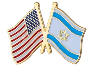 ISRAEL / USA Friendship Lapel Pin HIGH QUALITY - Picture 1 of 2