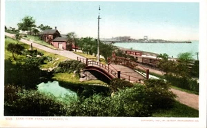 Lake View Park, Cleveland, Ohio Detroit Photographic Postcard Undivided - Picture 1 of 2