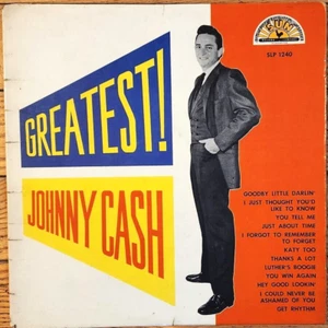 Johnny Cash, Greatest! Sun Record LP 1240, 1959, True 1st Pressing, Play tested - Picture 1 of 4