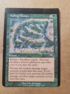 MTG Falling Timber (79) Planeshift MISPRINT / MISCUT Magic the Gathering Played - Picture 1 of 2