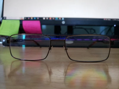 Gafas Harley-Davidson HD-464 marrón rectangulares 59-19-150 marcos solamente Foto 1 de 4