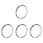 4 Pack Stainless Steel 46mm Bezel Replacement Ring Smartwatch