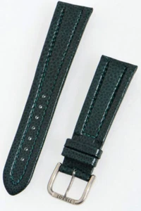 HIGH QUALITY TISSOT LEATHER STRAP GREEN, LUG WIDTH 22MM WITH PIN BUCKLE 18MM - Picture 1 of 1