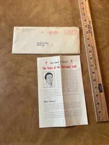 Story of the Christmas Seal Emily Bissell Pamphlet + Mailer 1954 Tuberculosis - Picture 1 of 9