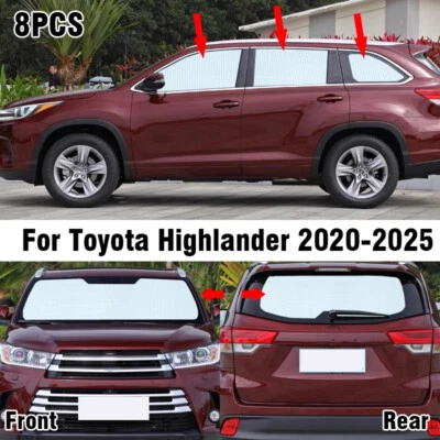 Front Side Rear Window Windshield Privacy Sunshade For Toyota Highlander 2020-25 Foto 1 de 4
