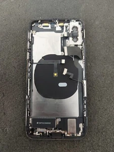 Apple iPhone Xs 5.8” Rear Housing + Components —BLACK Colour—Grade C (Read Desc) - Picture 1 of 17