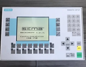 Siemens OP27 6AV3627-1JK00-0AX0 6AV3 627-1JK00-0AX0 HMI Panel New Battery - Picture 1 of 4