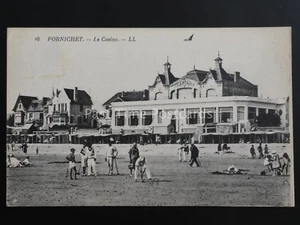 France PORNICHET - CROQUET ON THE BEACH & LE CASINO - Old Postcard by Levy LL.16 - Picture 1 of 2
