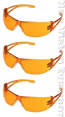 Óculos de segurança Gateway Varsity laranja 3 pares/pacote leve ao sol Z87+ Z94.3 - Imagem 1 de 4