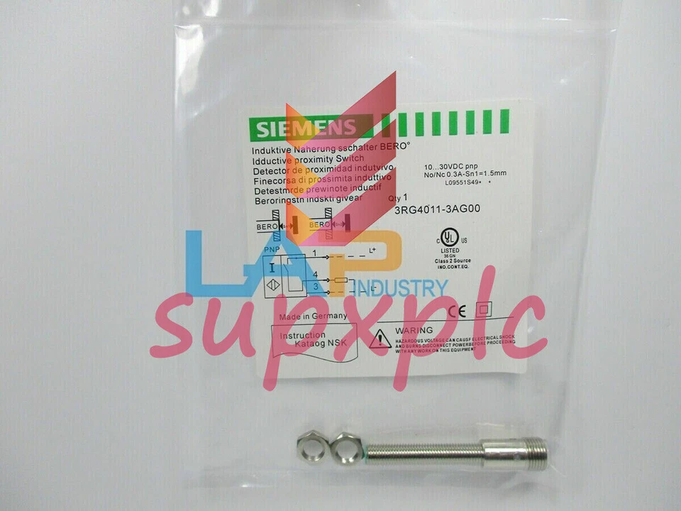 New 1PCS Siemens Proximity Sensor 3RG4011-3AG00 10-30VDC No/Nc 0.3A-Sn1=1.5mm - Image 1 of 4