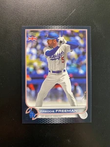 2022 Topps UK Edition Black Freddie Freeman #160 /125 Dodgers - Picture 1 of 2