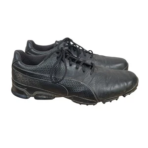 Zapatos de golf Puma Ignite Pwrframe para hombre EE. UU. 13 cuero negro 188656 clavos suaves - Imagen 1 de 9