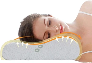 2025 Nueva actualización Almohada de espuma viscoelástica - Almohada ortopédica cervical para el cuello de sueño profundo - - Imagen 1 de 12