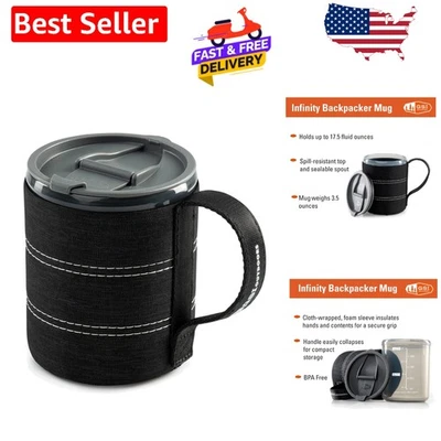 Taza para mochileros Infinity resistente a la rotura - taza de café aislada y elegante de 17 oz Foto 1 de 4