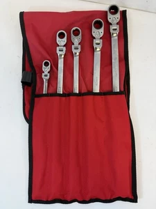 Snap-on 5pc 12pt Metric Double Flex Reverse Ratcheting Wrench Set XFRRM705 - Picture 1 of 5