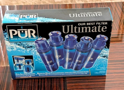 PUR Ultimate Best Water Filtration Pitcher Filter CRF-950 5 Pack Factory Sealed - Image 1 of 4