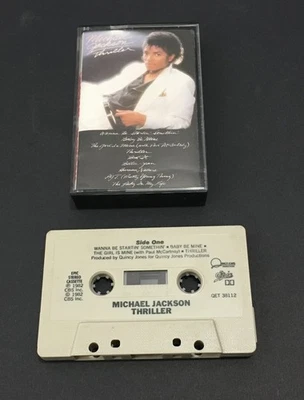 Michael Jackson Thriller Cassette Tape 1982 Epic QET-38112 - Image 1 of 2