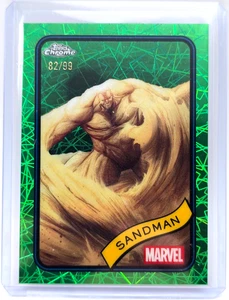 2025 Topps Chrome Marvel #91 Sandman Hulk Green Lazer /99 - Picture 1 of 6