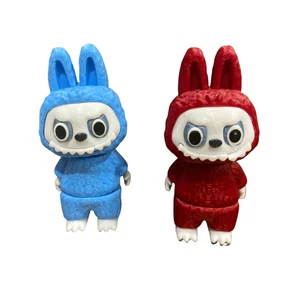 Lububu 3D Printed Figures – Articulated Bunny Set – Red & Blue – Handmade - Picture 1 of 1