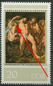 RDA 1977 400. Geb. de Peter Paul Rubens con error de placa 2231 F 22 nuevo - Imagen 1 de 1