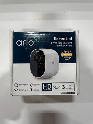 Arlo Essential Spotlight Camera - 1 Pack - Wireless Security  1080p Video - Image 1 of 2