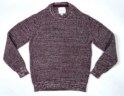 Suéter American Eagle Para Hombre Grande Alto Rojo Borgoña Grueso Cuello Redondo Tejido Foto 1 de 4