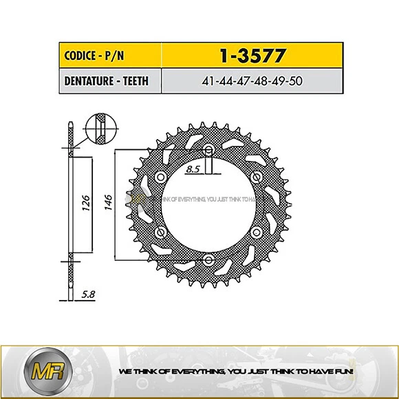 SUZUKI DR 250 1990 1991 1992 1993 RODA DENTADA TRASEIRA DE AÇO SUNSTAR 520 COM 41 DENTES - Imagem 1 de 1