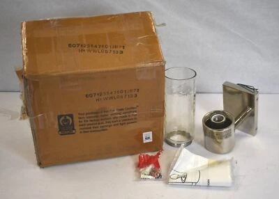 Aplique de luz Pottery Barn 866989 níquel pulido Frances tubo único enchufe E26 Foto 1 de 4