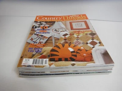 Australian Country Threads Magazines x 6 Craft Bulk Lot Pillow Home - Image 1 of 4