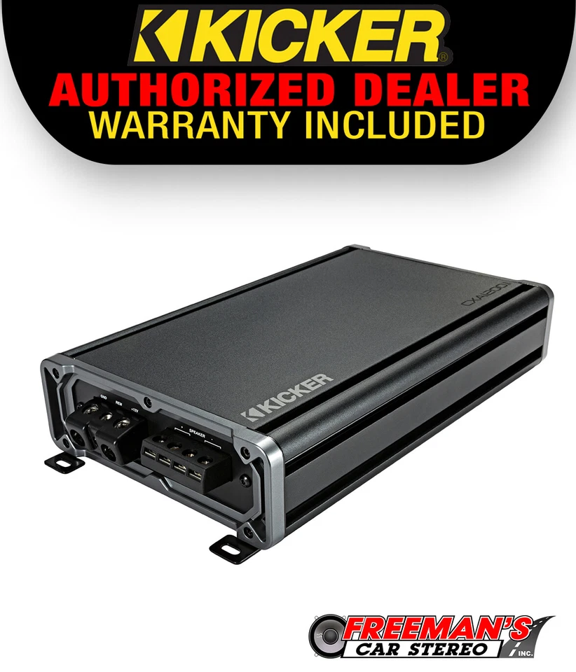 Kicker 46CXA1200.1 1200-Watt Mono Class D Subwoofer Amplifier
