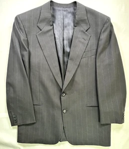 Men's Valentino UOMO 100% Virgin Wool Pinstripe Suit Jacket- Size 42R - Picture 1 of 10