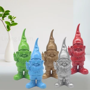 Gnomes Behaving Badly Naughty Gonk Ornament Colourful Decoration Gift Home 20cm - Picture 1 of 7