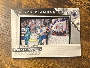 Patch storia hockey diamante nero 2024-25 #HHPCM Connor McDavid #X13299 - Foto 1 di 2