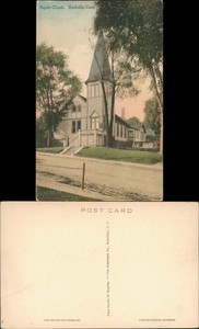 Rockville Baptist Church Rockville, Conn. Postcard 1910