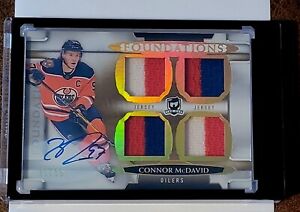 2018-19 Uppder Deck The Cup Connor McDavid Foundations Auto /15