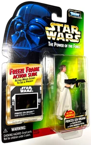 STAR WARS - POTF2 - PRINCESS LEIA ORGANA - US CARD FREEZE FRAME - MOC OVP - Bild 1 von 3