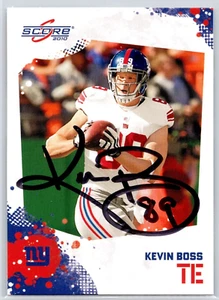 Kevin Boss Giants #89 Auto Signed Trading Card 2010 Score #193 Mint Autogramm - Bild 1 von 3