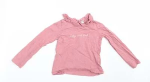 TU Girls Pink Cotton blend T-Shirt Size 5-6 Years - Lovely and Kind - Picture 1 of 12
