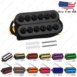 E-Gitarre Tonabnehmer Doppel Dual Coil Humbucker Keramik Magnet Schirmkopf - Bild 1 von 30