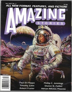 AMAZING STORIES JUNE 1991 VOL. LXVI #2 LARGE SIZE FORMAT COLOR ARTWORK - Picture 1 of 2
