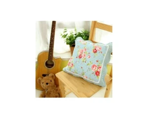 Blue Country Garden Rose Laced Quilted Cushion Cover  with Cath kidston  - Picture 1 of 1