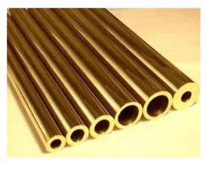 2 Pieces Brass Tube Brass Pipe 10cm 4" Length Knife Handle Pins Rivets Screws - Picture 1 of 3