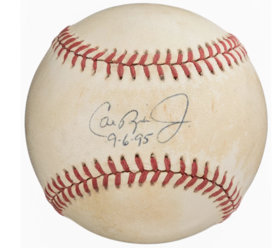 Cal Ripken Jr. Single Signed Baseball With Record Date - Image 1 of 1