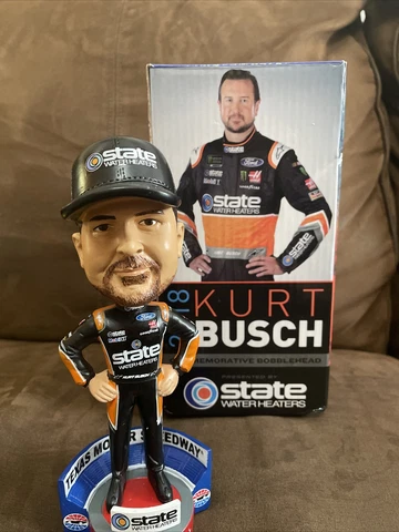 2018 Kurt Busch Commerative Bobblehead Nascar Texas Motor Speedway VG condition Cover