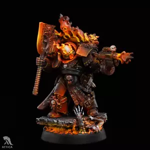 Terminator Praetor Legion of Damned bemalte Figur Warhammer 40k Vorverkauf |Art - Bild 1 von 5
