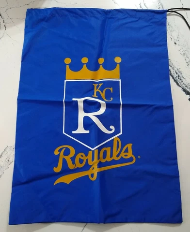 Vintage 1980's Kansas City Royals Vinyl Gym Bag Deadstock Promotional Giveaway Cover