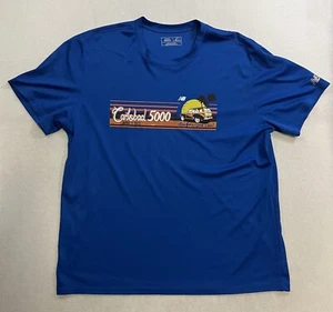 New Balance Carlsbad 5000 Shirt Men’s Size 2XL Blue Performance Short Sleeve Tee - Picture 1 of 11