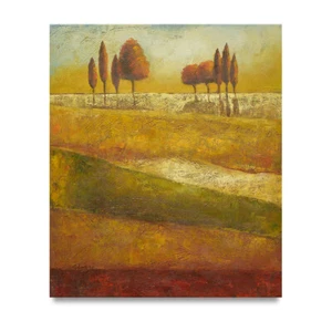 Arte de Nueva York - Vista de paisaje etéreo con árboles 20x24 pintura al óleo original - ¡Oferta! - Imagen 1 de 5